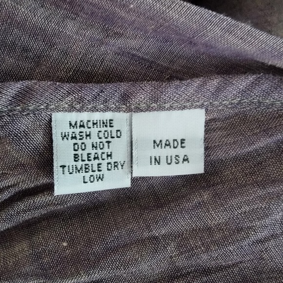 Ivey Abitz linen Bespoke Grey Dress Pockets Asymmetrical long sleeve‎ - Picture 6 of 8